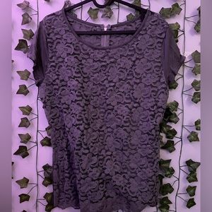 Lace formal tee